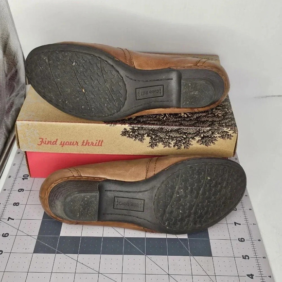 Cobb Hill Ankle Boots Women's 7 W Brown Leather Comfort Slip On Heel Adele Ch - Picture 5 of 12